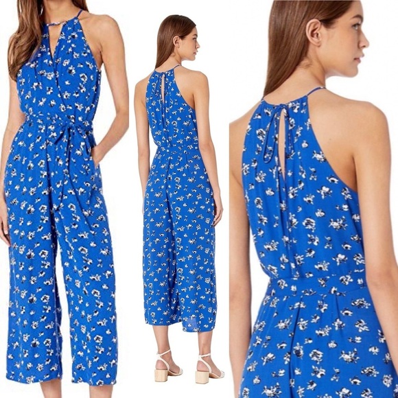 1. State Pants - NWT 1. State Wrap Front Jumpsuit Blue SZ 14